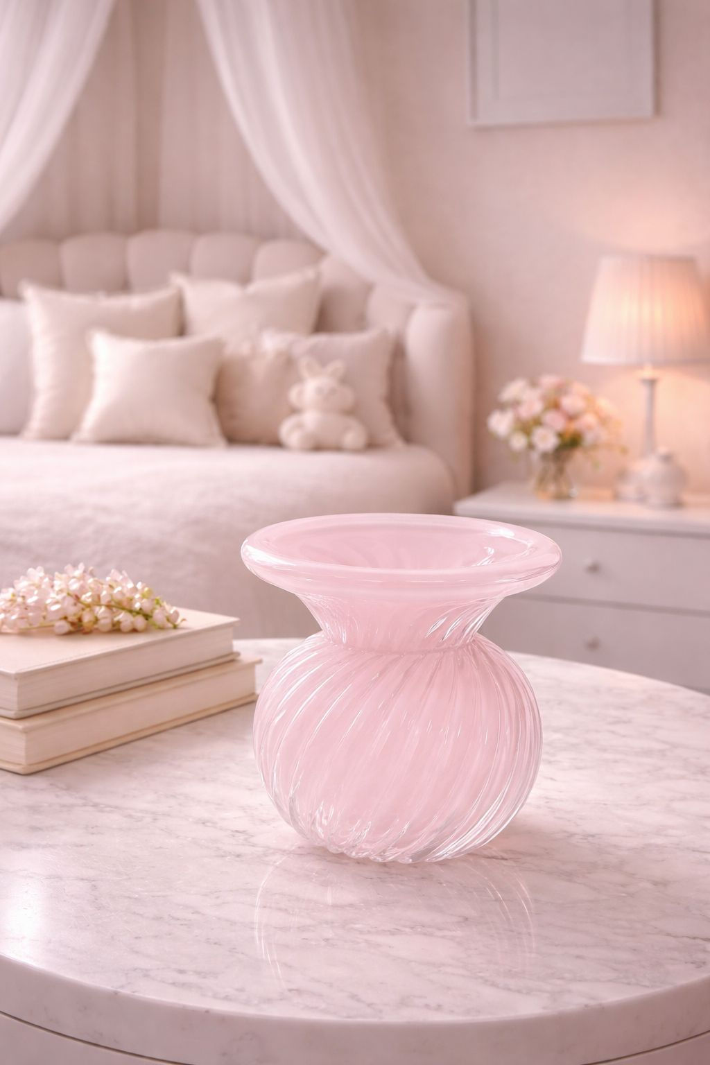 VASO EM MURANO (JADE ROSA) - 1UN