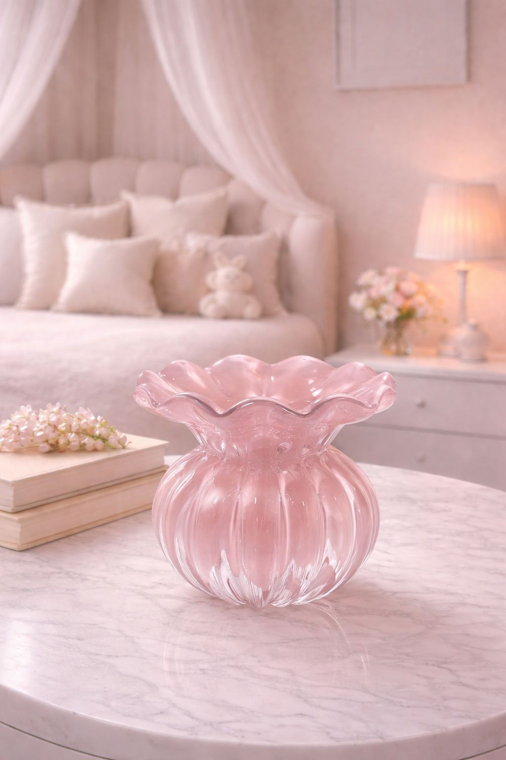 VASO EM MURANO PP (JADE ROSA) - 1UN