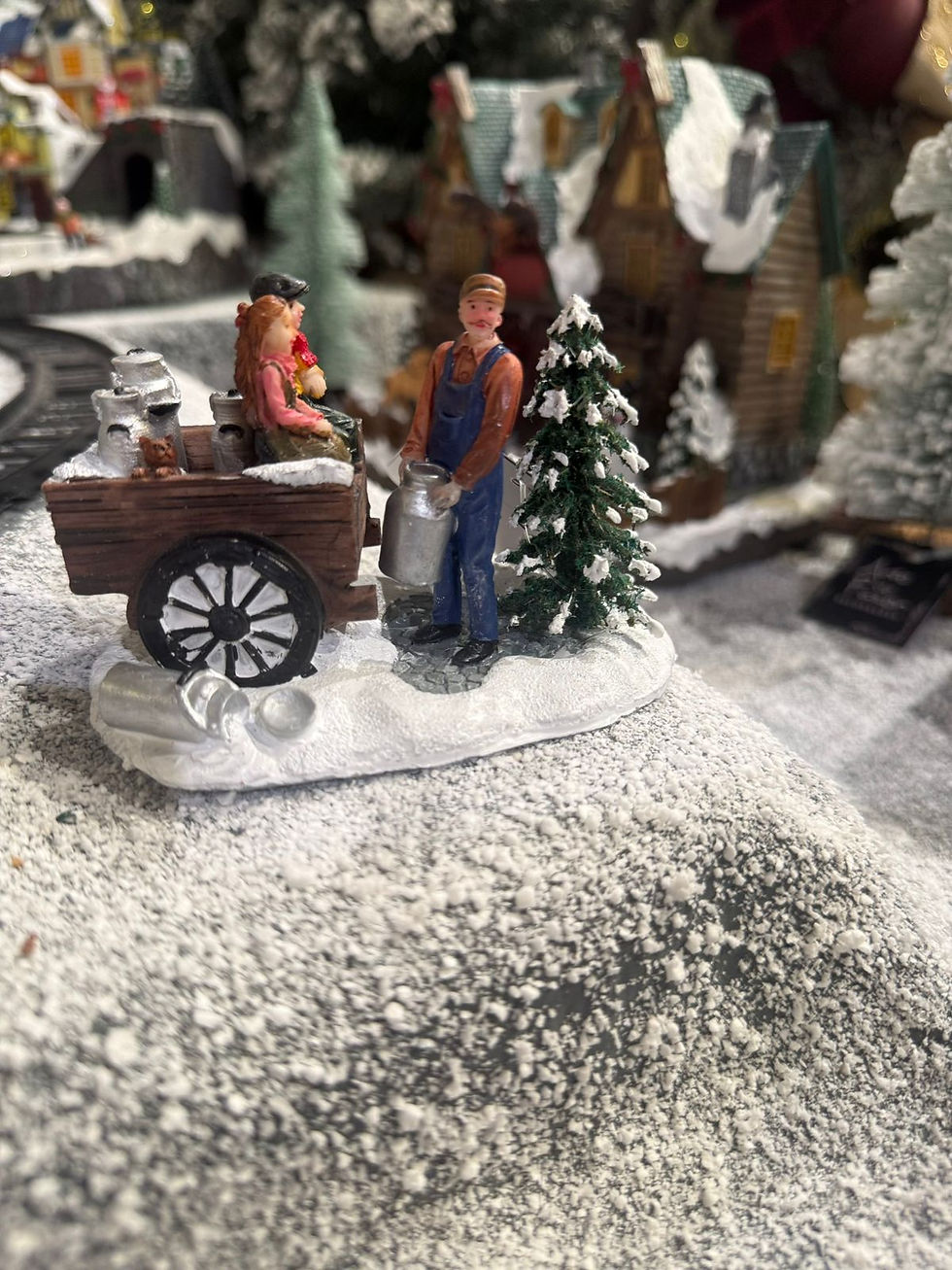 Miniatura: FIGURA DECORATIVA PAI E FILHOS (COLORIDO) - 1UN