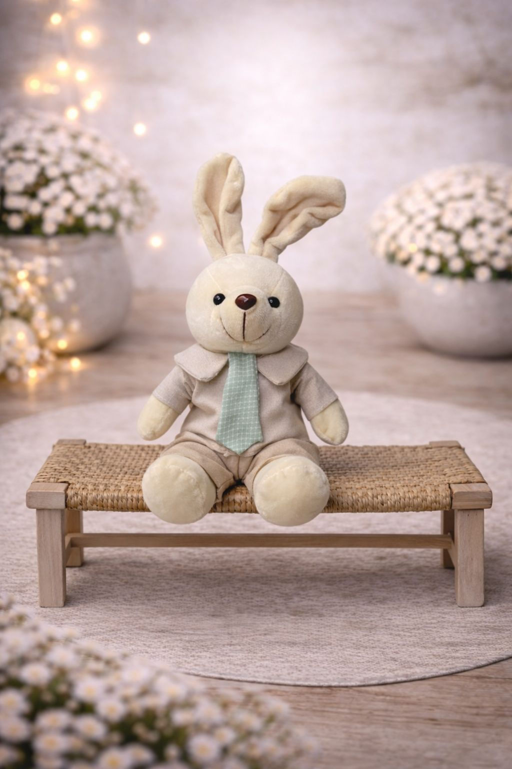COELHO PELUCIA (VERDE CLARO/BEGE) - 1UN