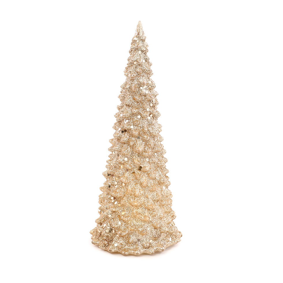 Miniatura: ARVORE ACRILICO C/ GLITTER (CHAMPANHE) -1 UN