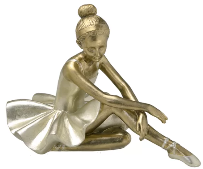 Miniatura: BAILARINA RESINA (DOURADO/CHAMPANHE) - 1UN