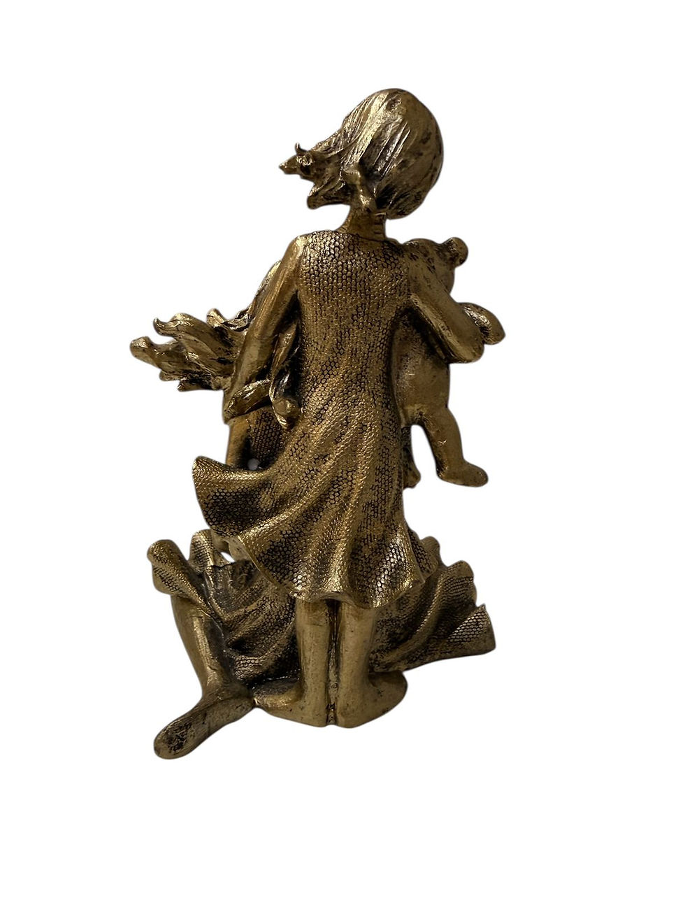 Miniatura: MAE COM FILHOS RESINA (OURO ENVELHECIDO) - 1UN
