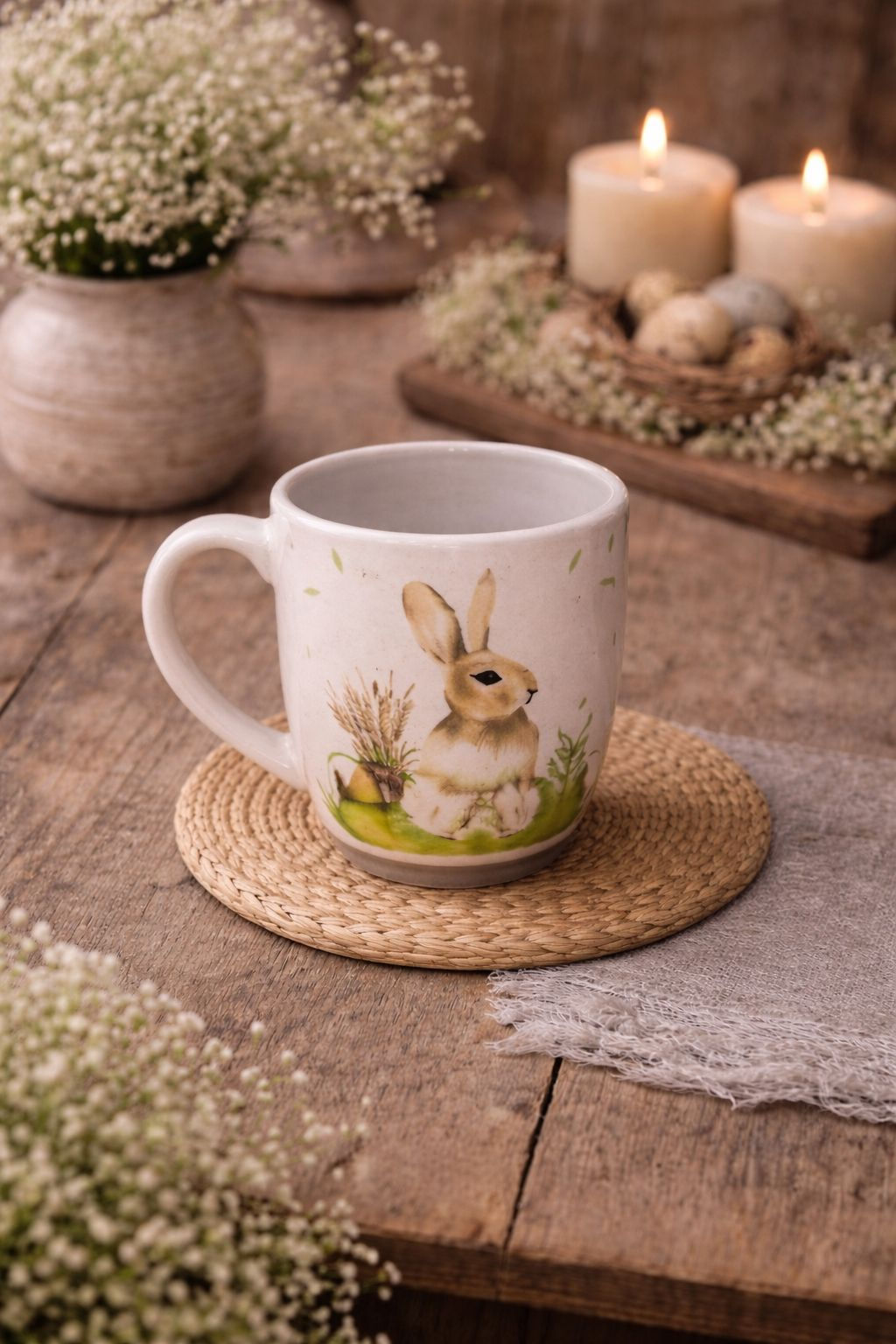 CANECA PASCOA (OFF/BEGE) - 1UN