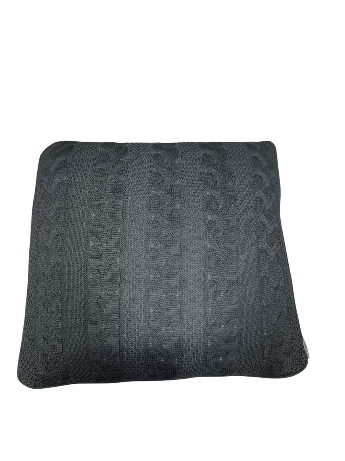 CAPA DE ALMOFADA TRICO 50X50 (CINZA CHUMBO) - 1UN