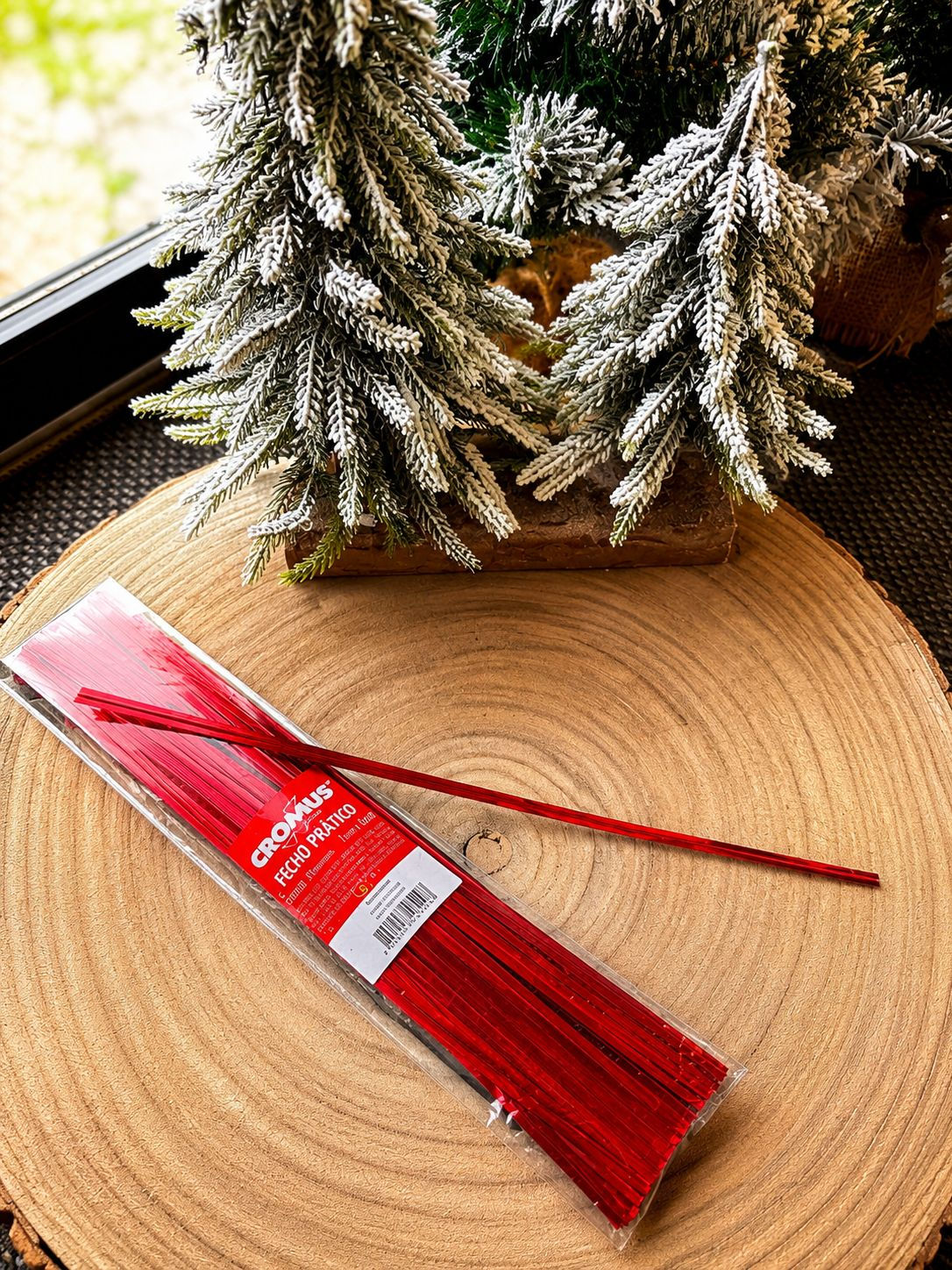FECHO PRATICO LISO (VERMELHO) 30CM - 1UN