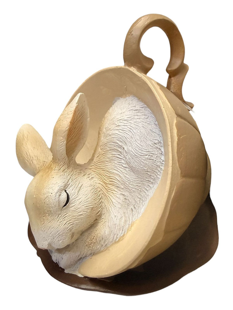 Miniatura: COELHO RESINA (MARROM/BEGE) - 1UN