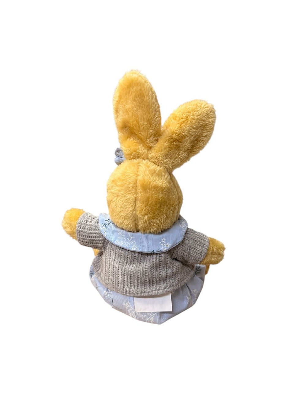 Miniatura: COELHA PELUCIA (BEGE/CINZA/AZUL) - 1UN