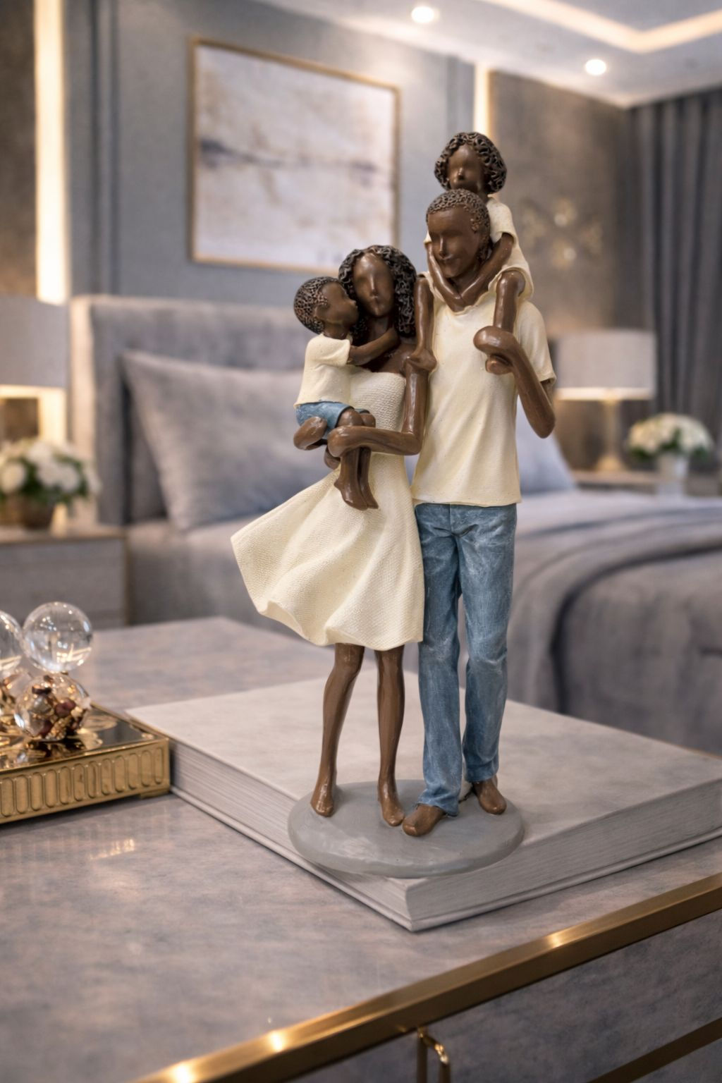FAMILIA DECORATIVA CASAL COM FILHOS - 1UN