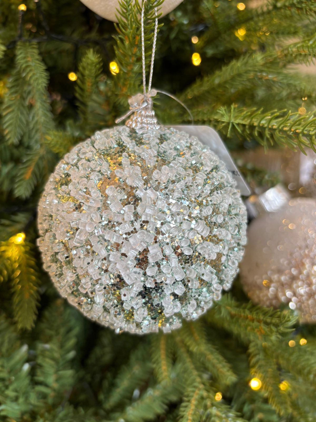 BOLA 10CM - 1UN (VERDE MENTA/BRANCO)