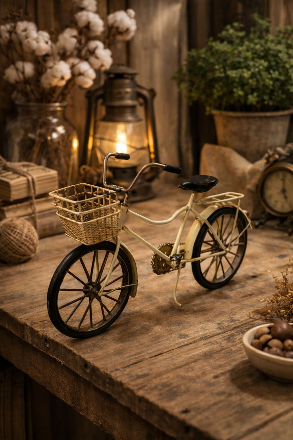 BICICLETA VINTAGE METAL (MARFIM) - 1UN