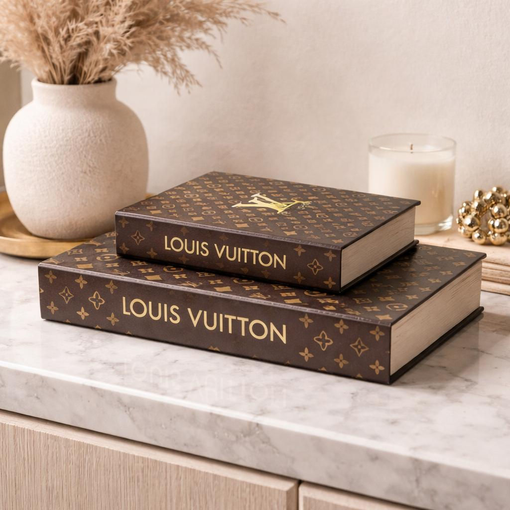 CAIXA LIVRO LOUIS VUITTON (MARROM/DOURADO) - 1UN