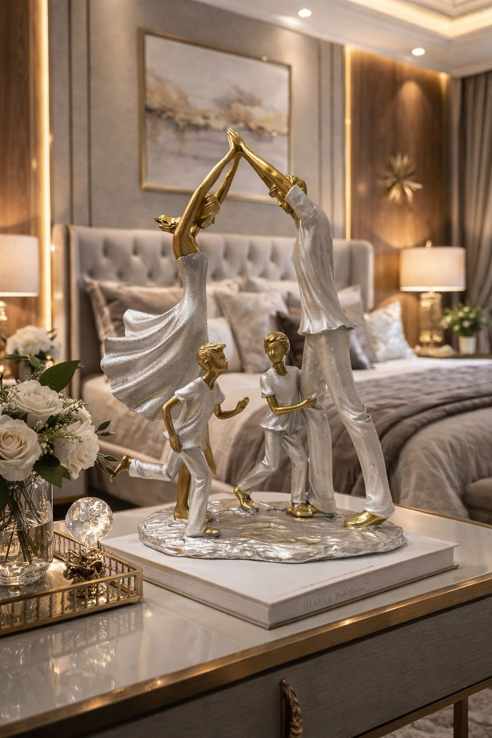 Miniatura: FAMILIA DECORATIVA CASAL E FILHOS - 1UN