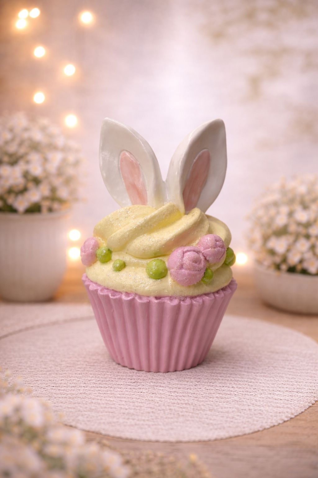 CUPCAKE RESINA (ROSA/AMARELO) - 1UN