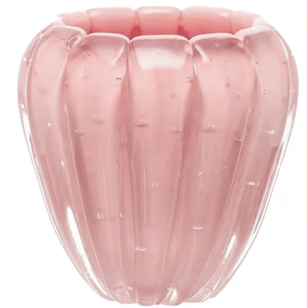 Miniatura: CACHEPOT  EM MURANO M (ROSA CANDY) - 1UN