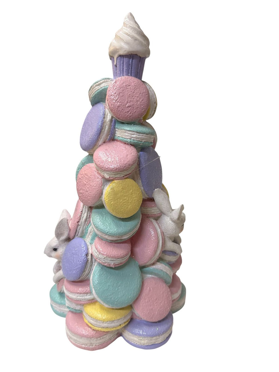 Miniatura: ARVORE MACARONS C/COELHOS RESINA (COLORIDO) - 1UN