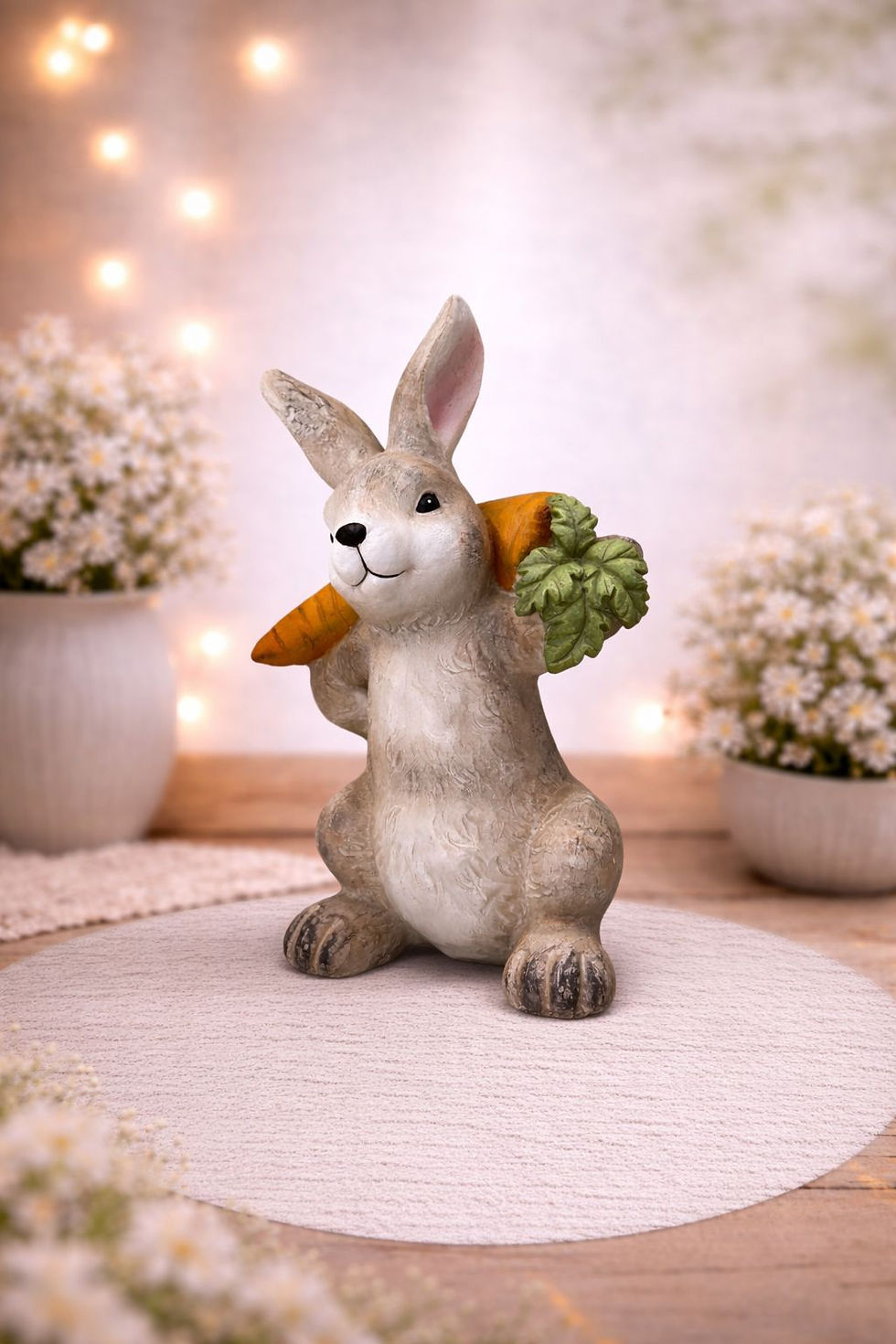 Miniatura: COELHO RUSTICO SENTADO (RUSTICO/LARANJA) - 1UN