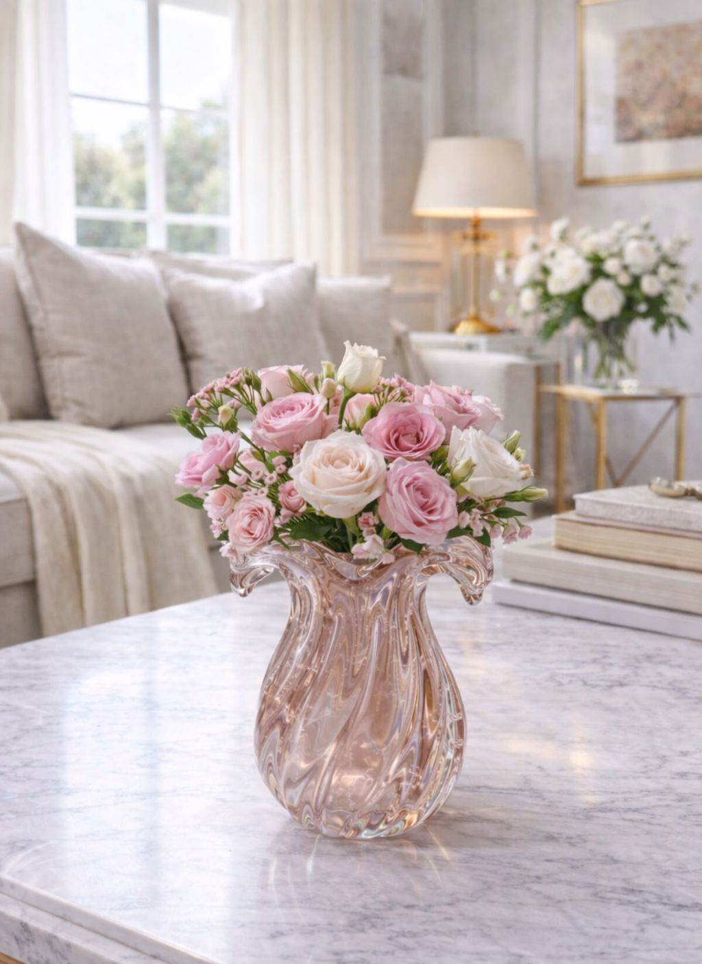 VASO EM MURANO P (VINTAGE ROSE) - 1UN