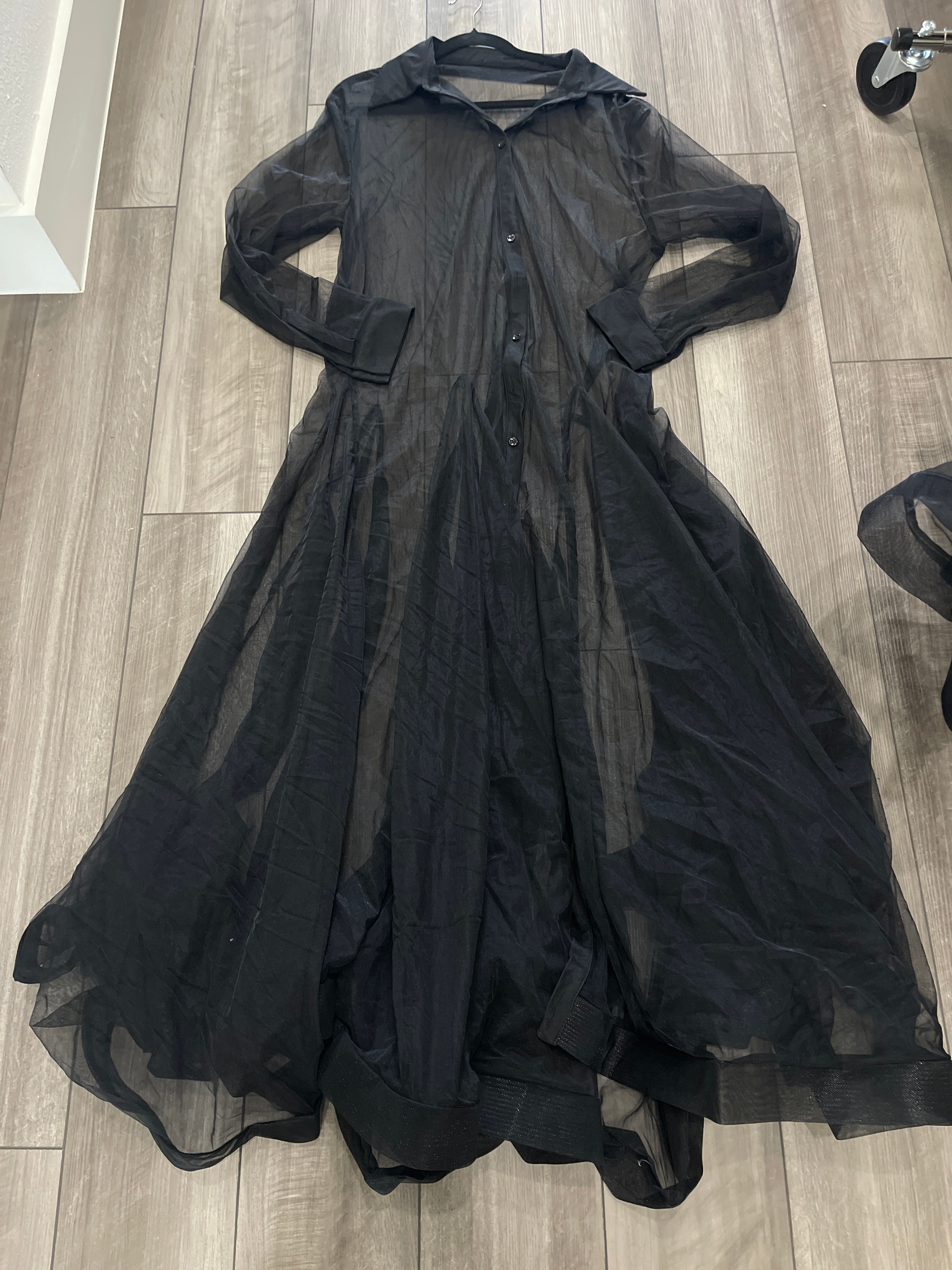 134 - black sheer dress