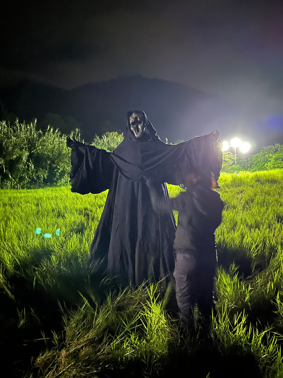 BTS photo of The Black Monk