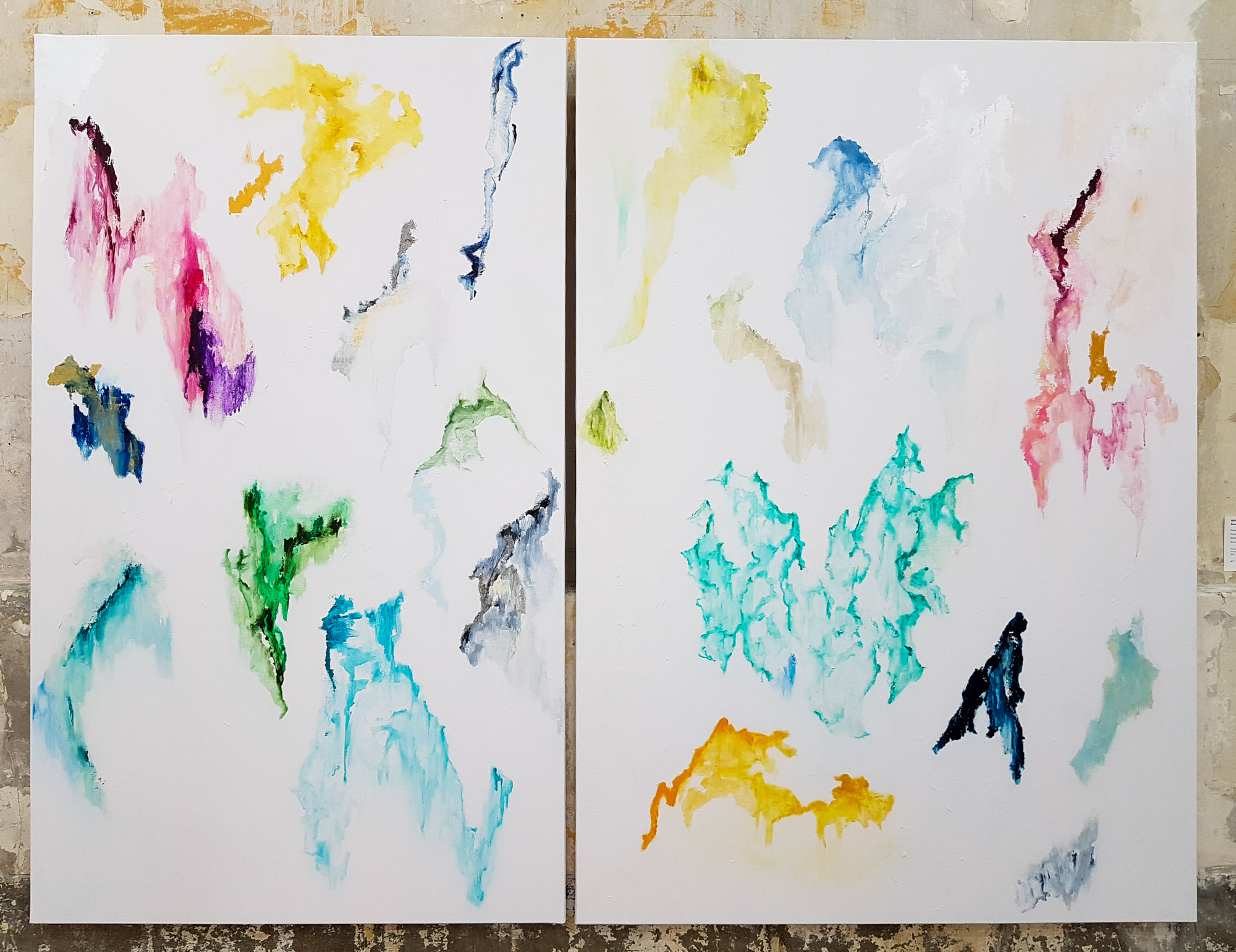 Rêves d'Eau Diptyque- 162*221cm