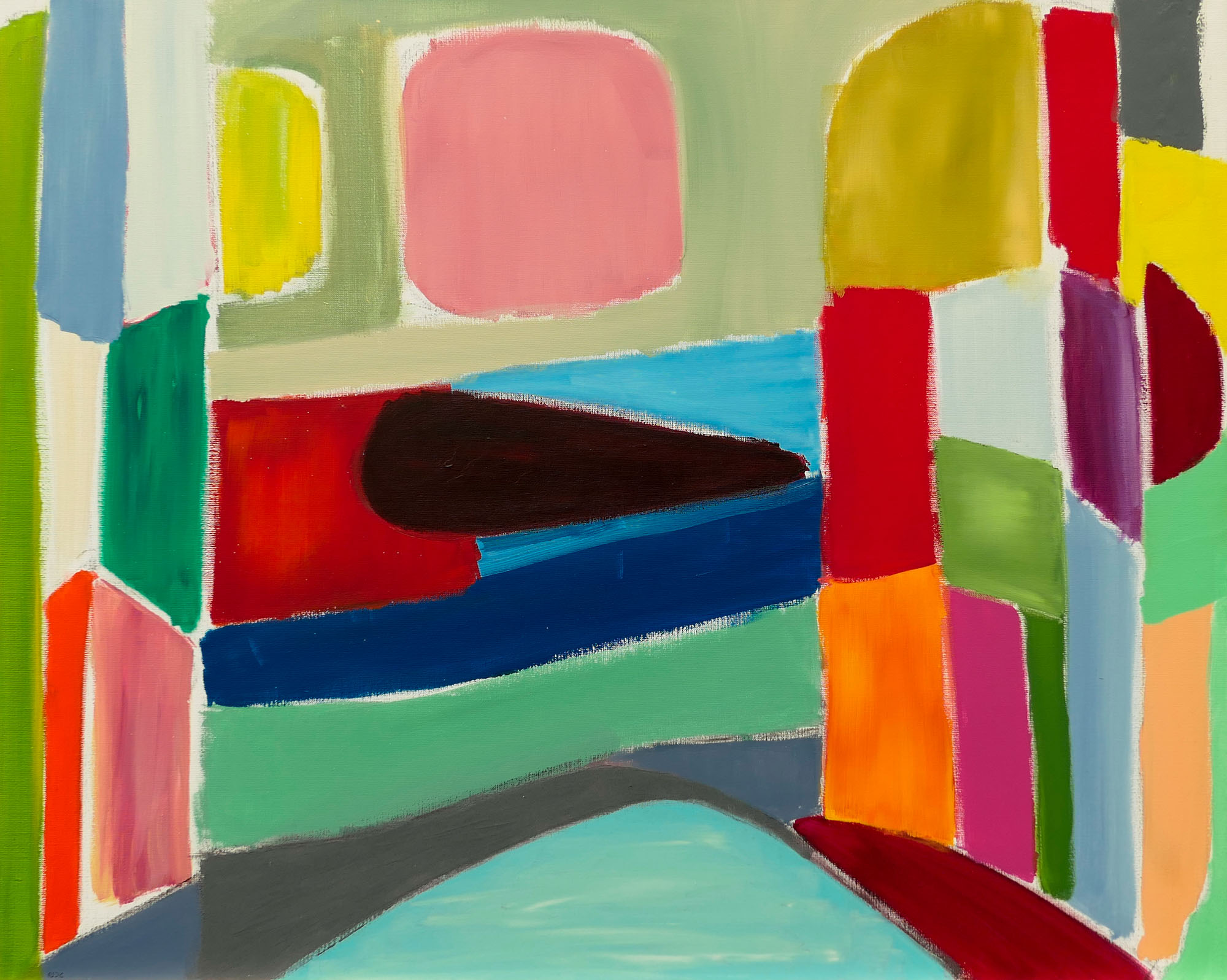 Chandigarh 3-Dans la Cours 80x100cm