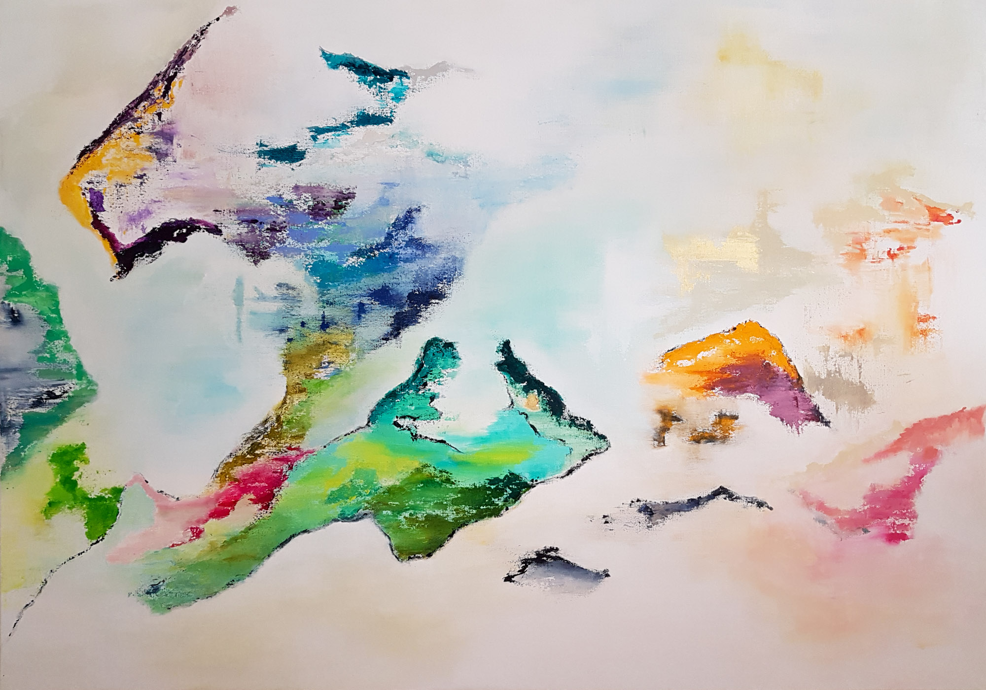 L'Ile Verte-Diptyque-114*162cm