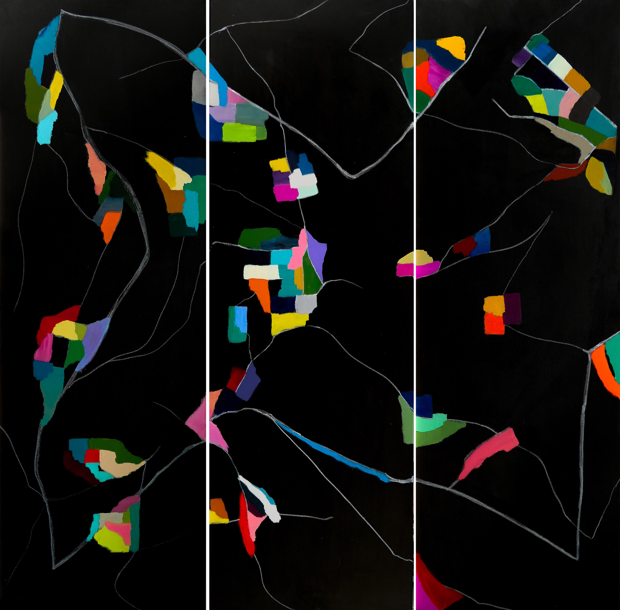 Par monts et par vaux - 150x150cm