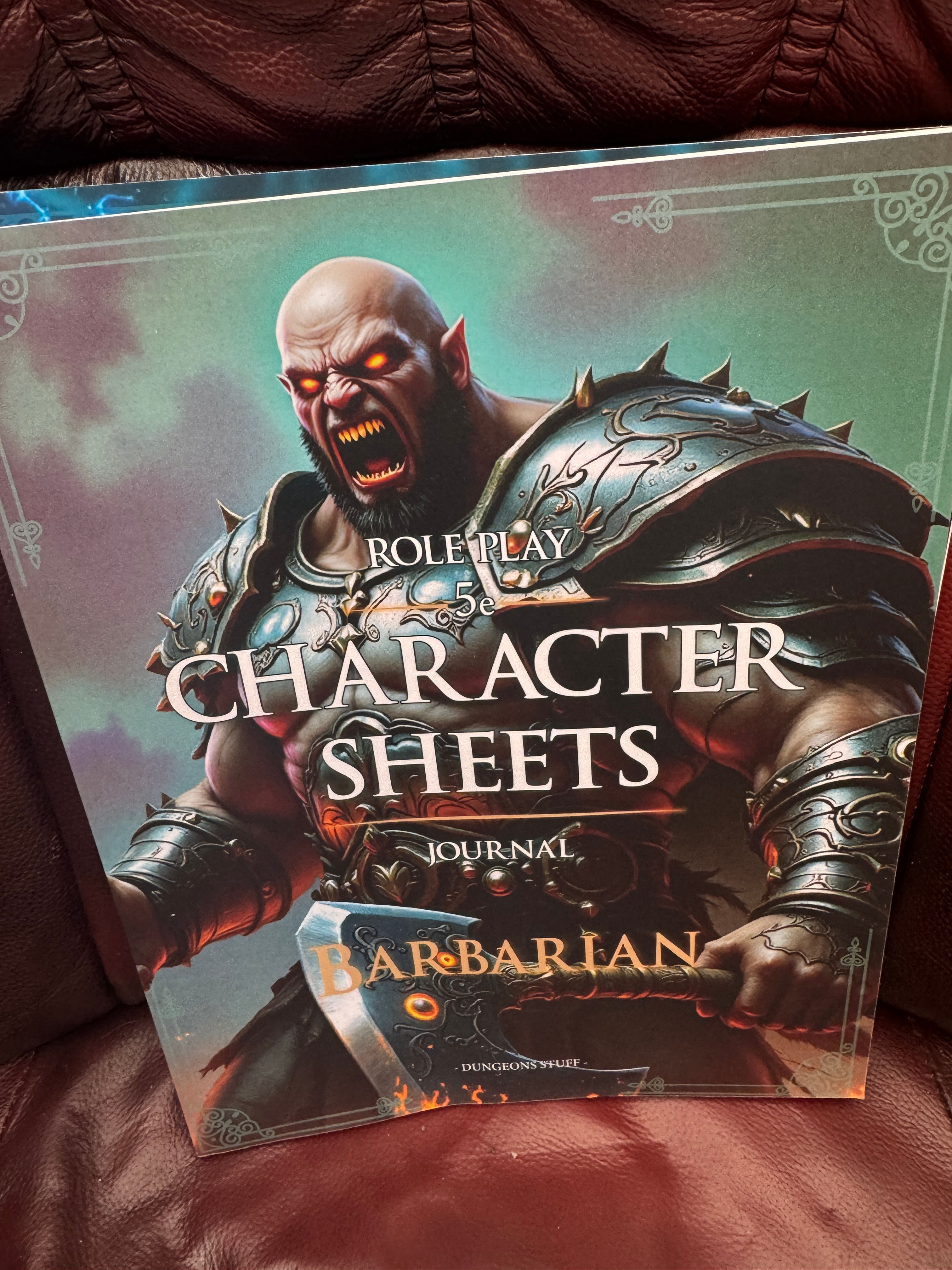 Character Sheets & Journal - Barbarian