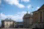 A close up of National Trust Kedleston Hall’s perfect Palladian facade