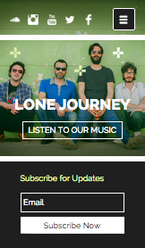 band website templates music wix