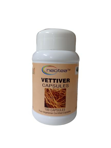 Neotea Khus Root vetiver Powder capsules 500MG -100 Capsule