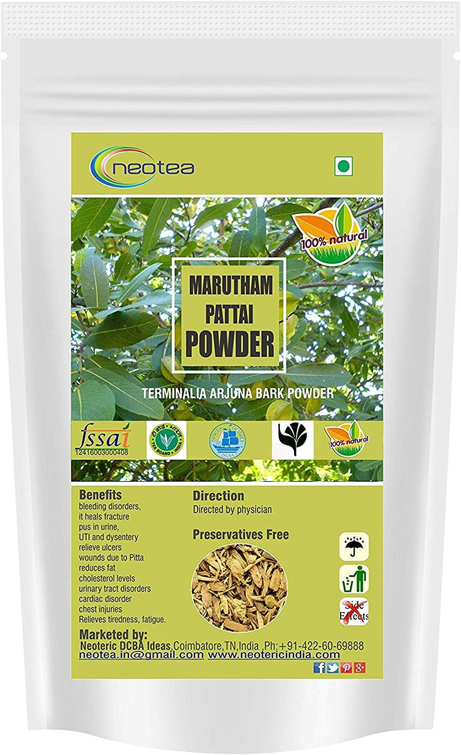 Neotea Marutham Pattai Powder | Terminalia Arjuna