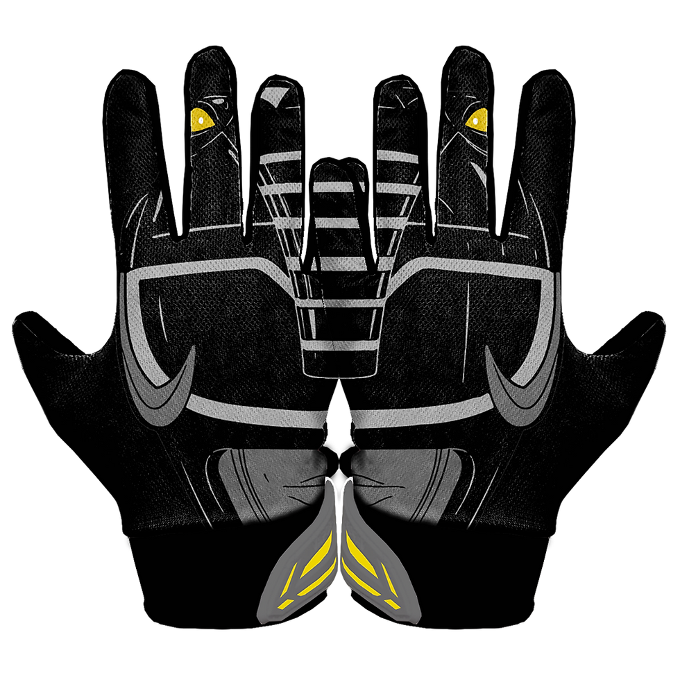 Black Ranger Football Gloves