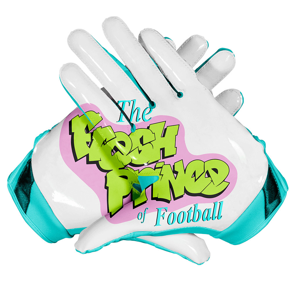 Fresh prince of football gloves clearance