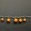 Miniature : Bracelet de cheville orange