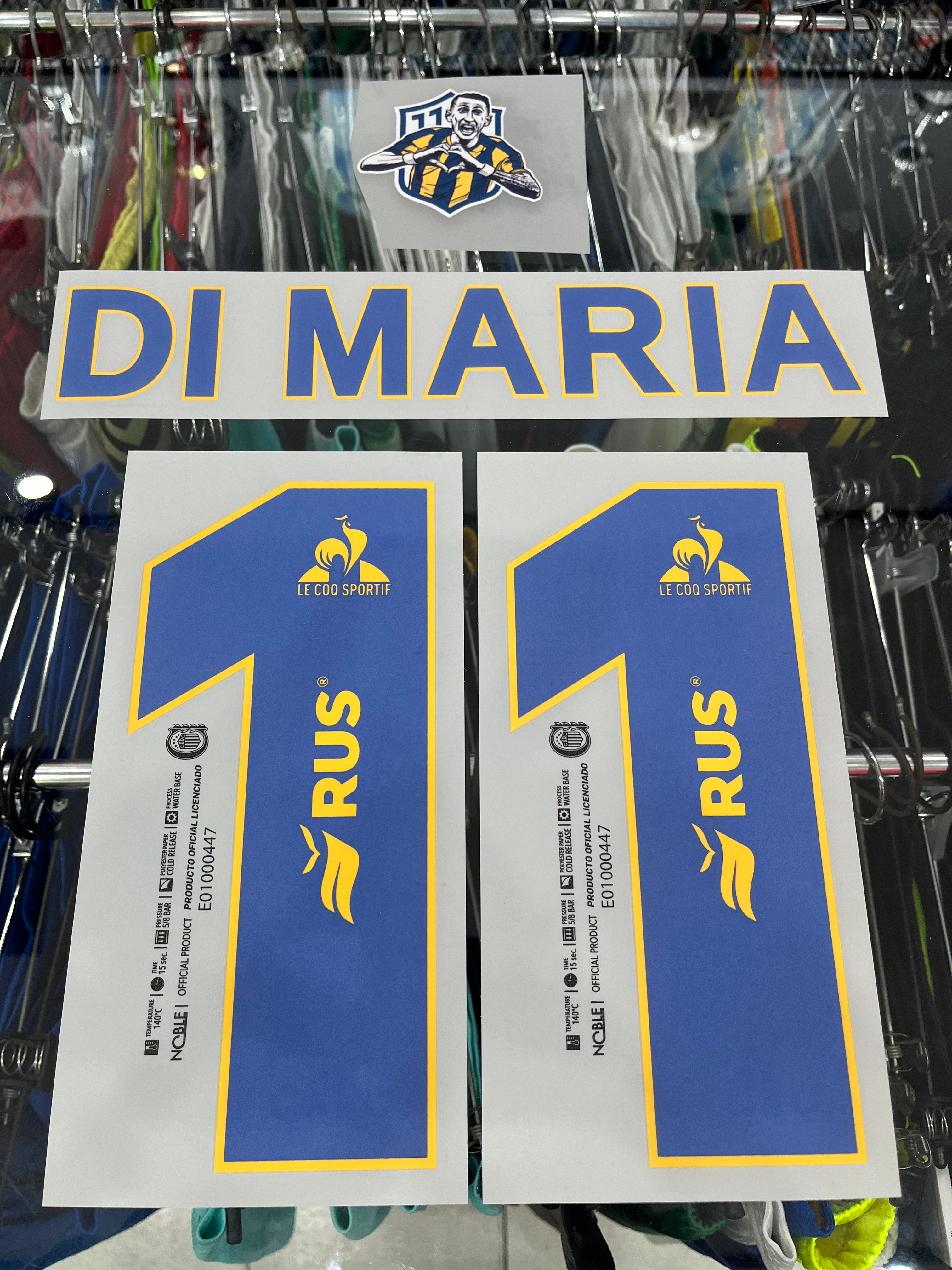 Estampado alternativo Di Maria #11 Rosario Central + Parche Di Maria