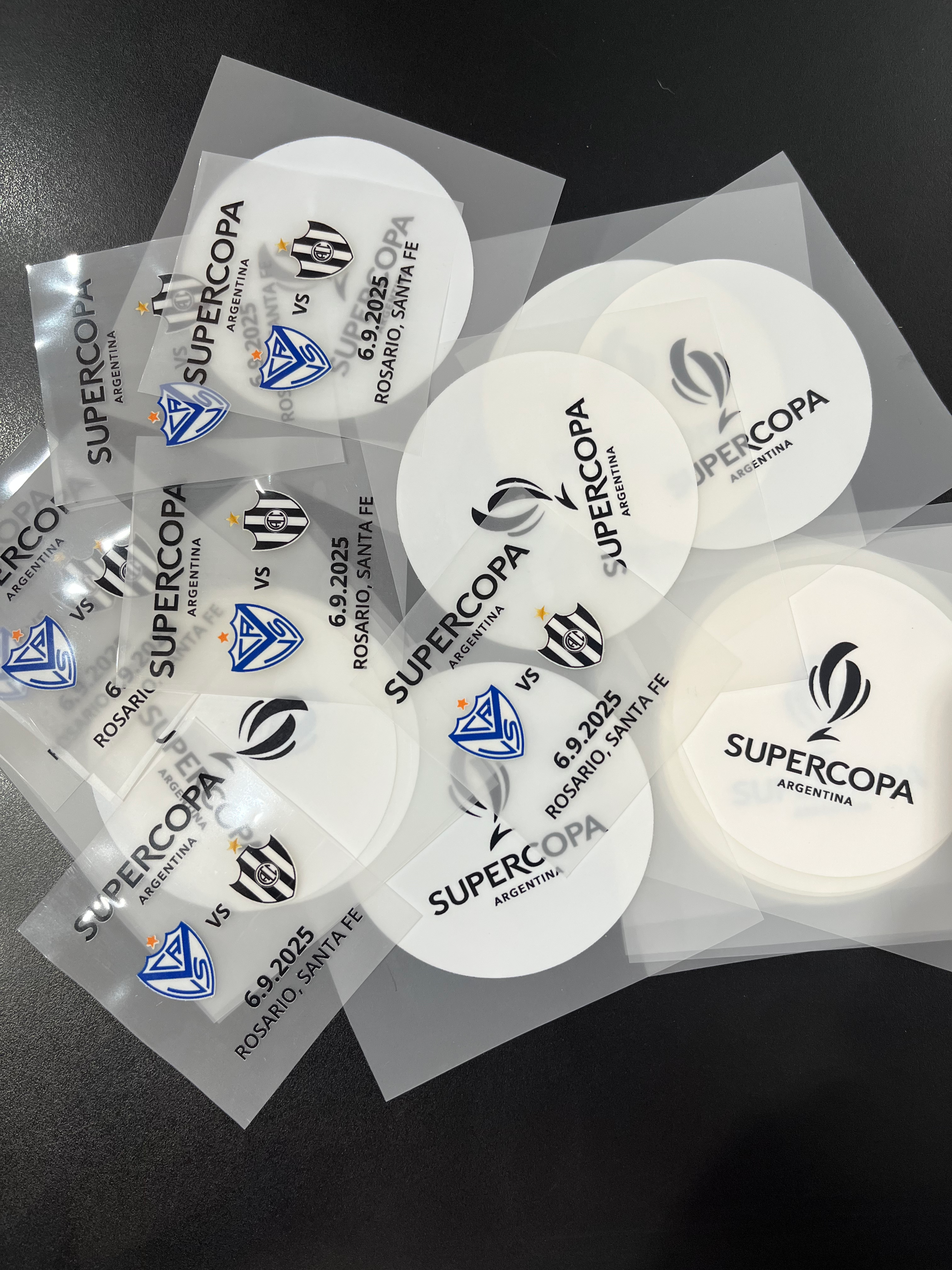 Set Parches Supercopa 2025 Velez Vs Central Córdoba 