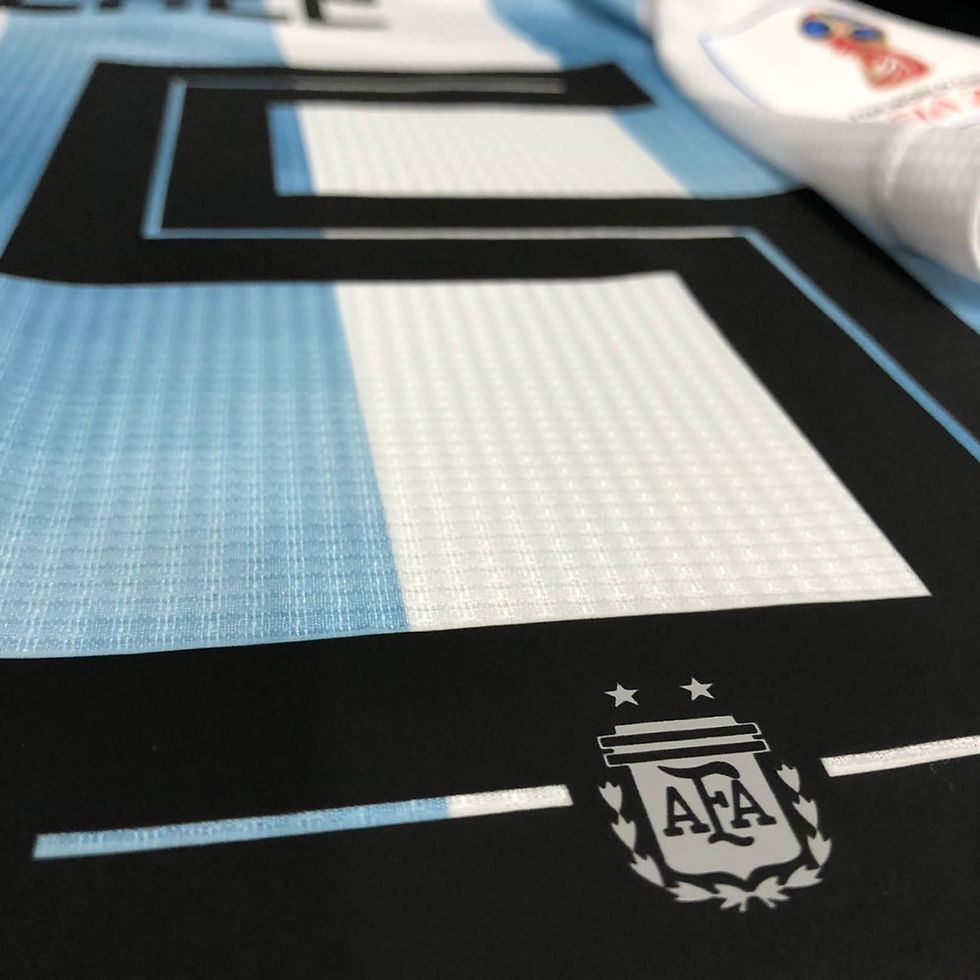 Miniatura: Name Set Afa Camiseta Titular 2018 + Match day + Parches del mundial