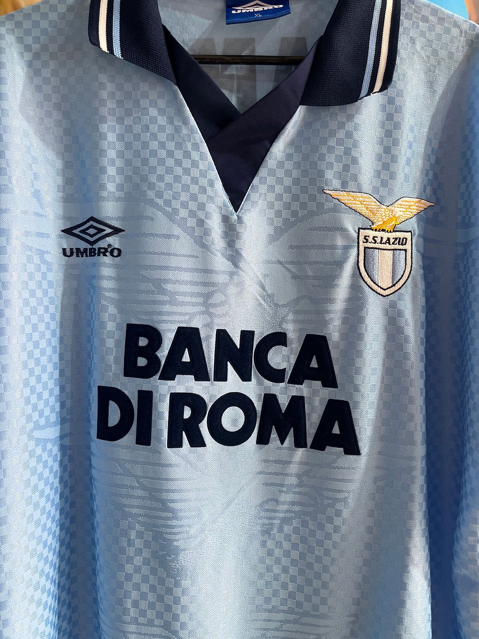 Miniatura: Camiseta Matchworn Lazio 1997/98 #6 Chamot