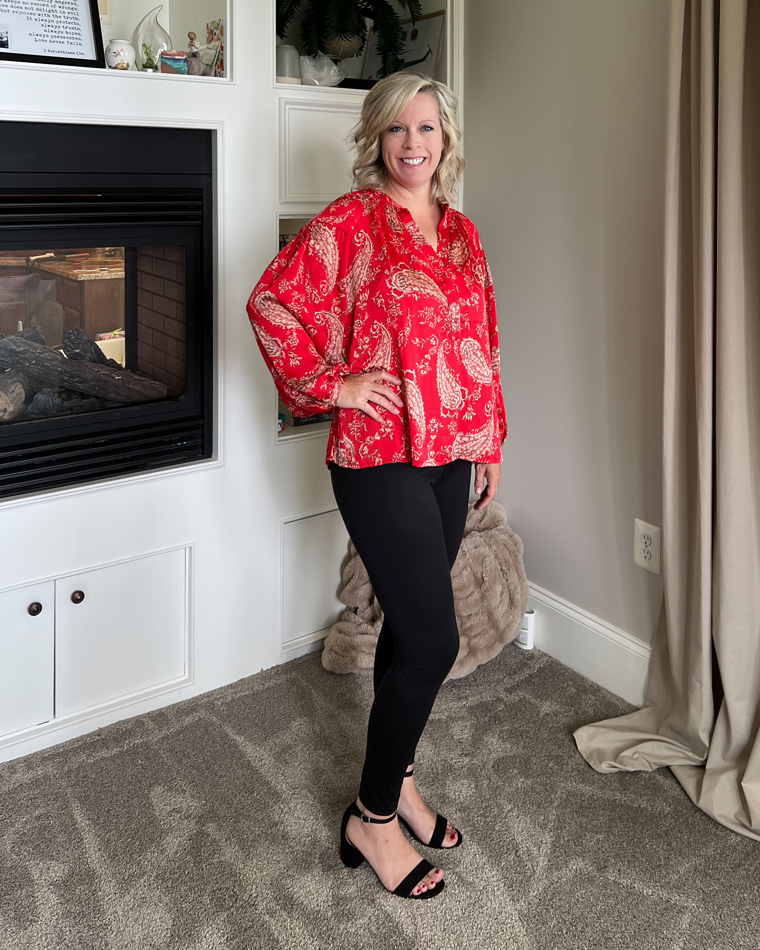 Smocked Raglan Sleeve Top