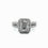 Thumbnail: 14kt White Gold Ladies 1.52ctw Radiant Diamond Halo Engagement Ring