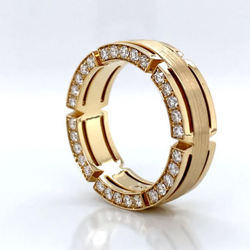 Thumbnail: 14kt Yellow Gold Gents 1.80ctw “Undercover” Round Diamond Band