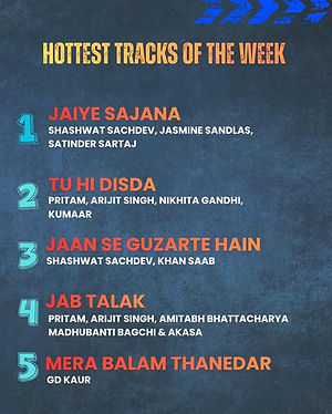 Top bollywood songs on Mera Radio