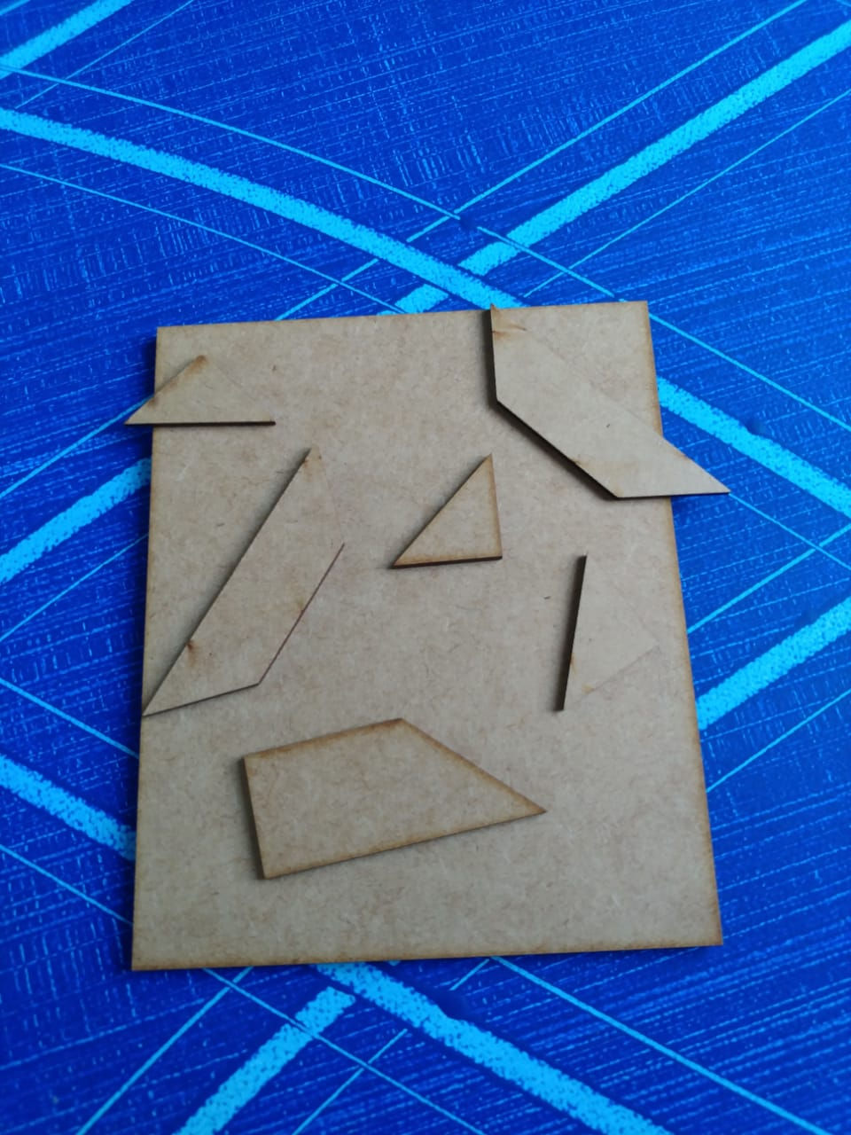 Miniatura: Puzzle Tipo Tangram Forma de "Cruz"