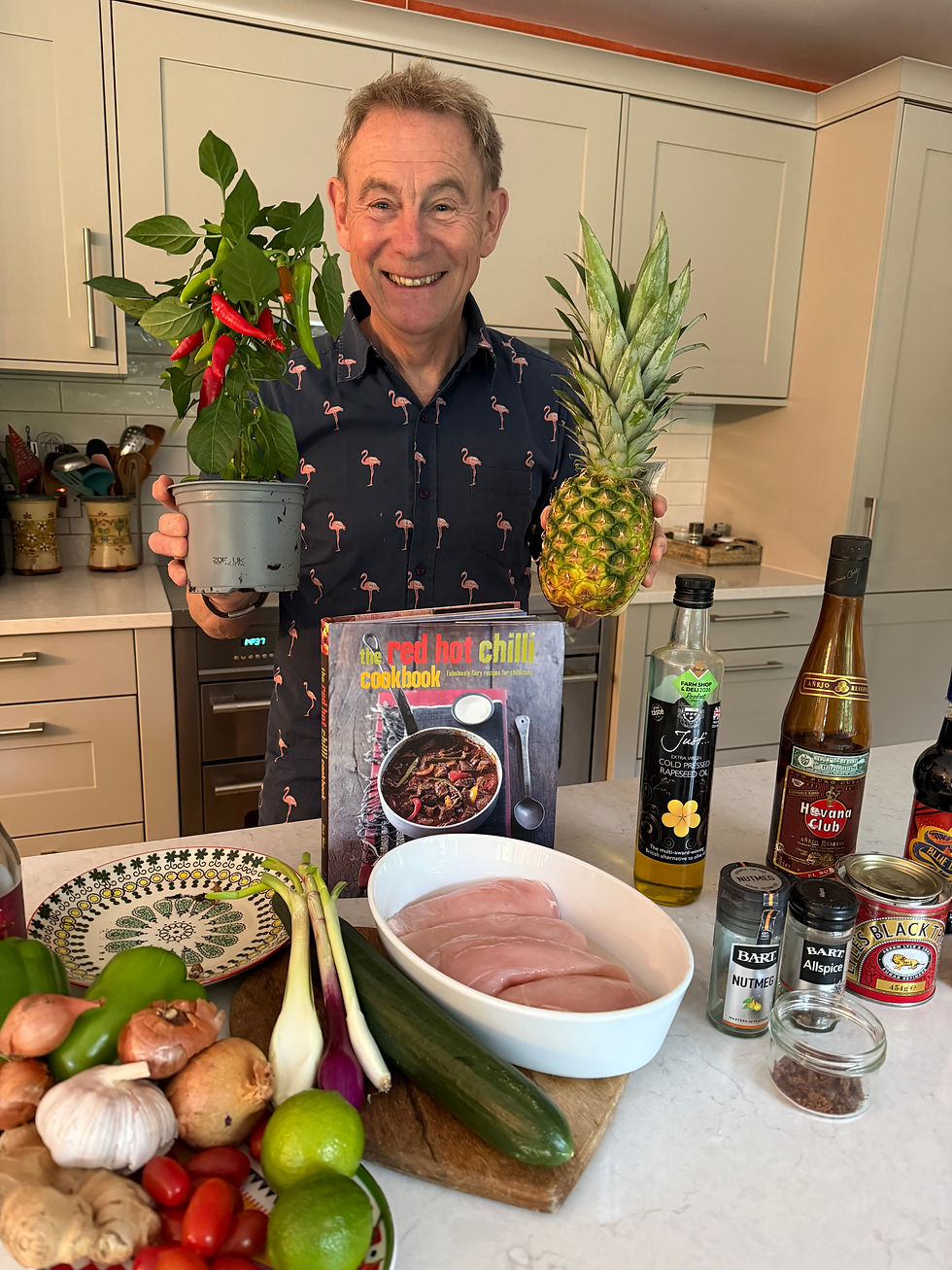 Jerk Chicken with Lime & Caramelized Pineapple