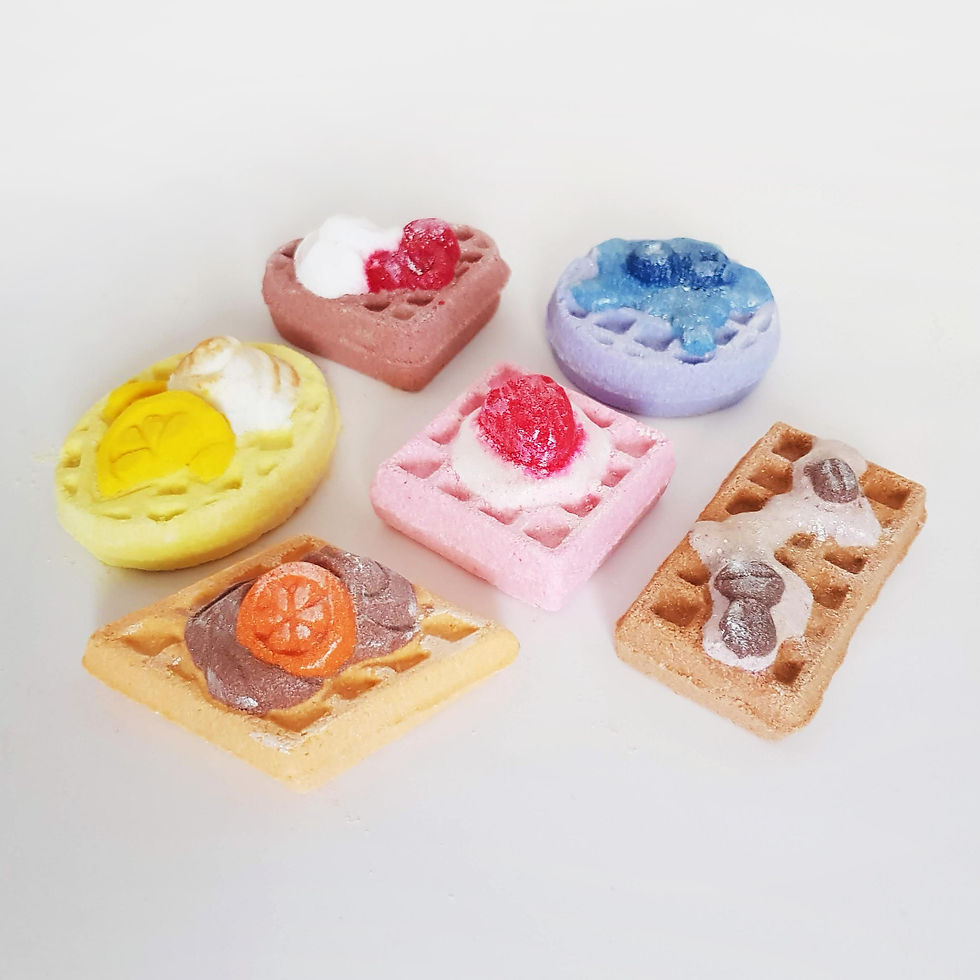 Thumbnail: dessert waffle bath bombs