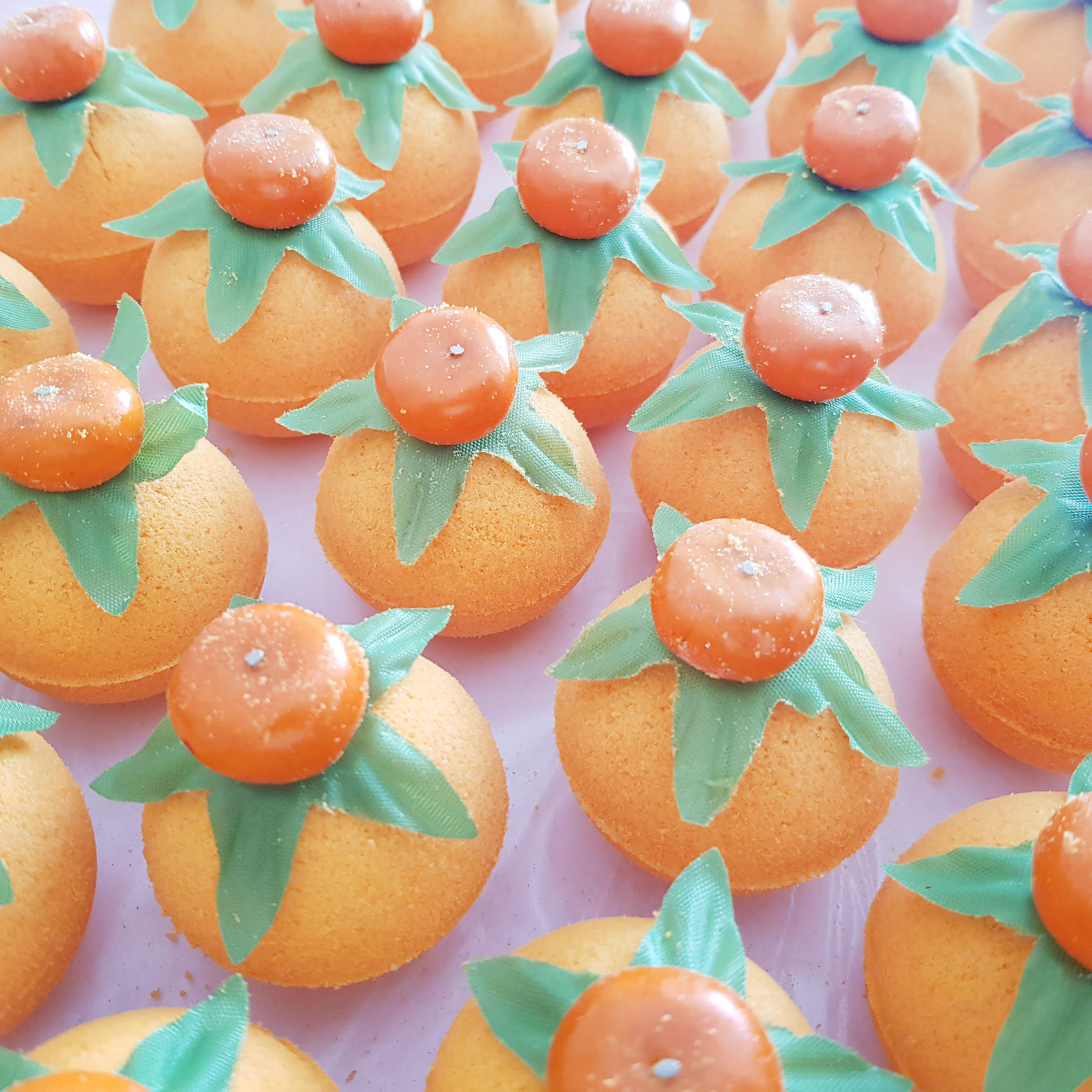 Mandarin essential oil bath bomb