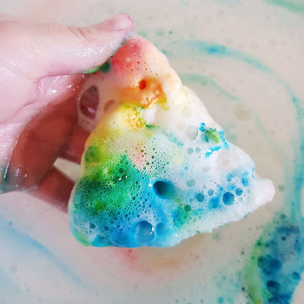 Thumbnail: Rainbow skittles pizza bath bomb