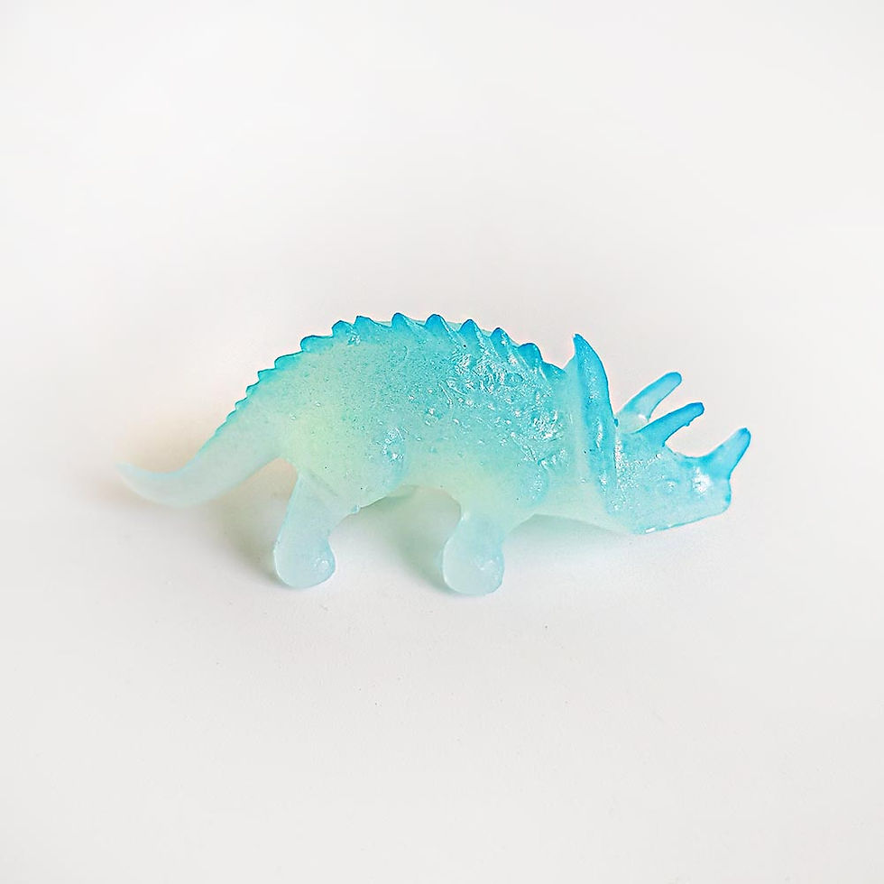 Thumbnail: Glow in the dark Triceratops dinosaur toy dinosaur